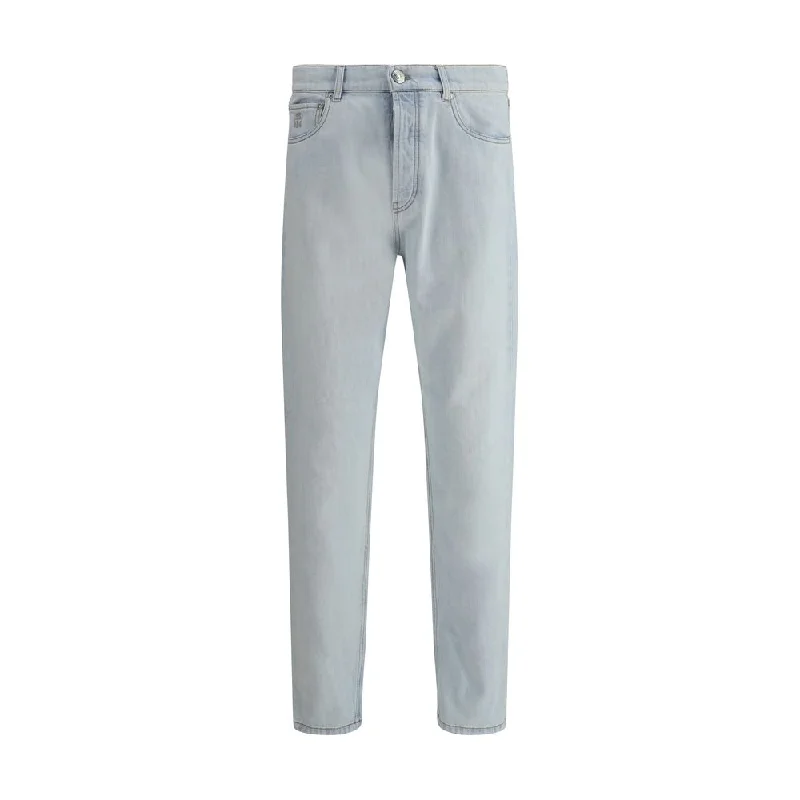High-Waisted Bootcut Men's JeansBrunello Cucinelli Cuffed Men's Jeans