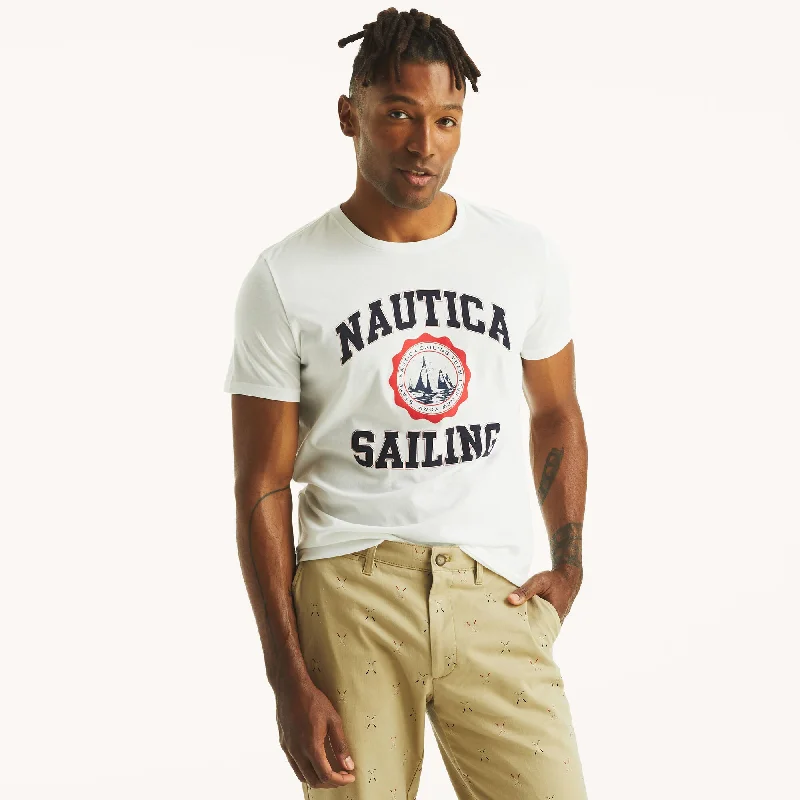 Men's Shirts with Belt AttachmentsNautica Mens Nautica Sailing Graphic T-Shirt