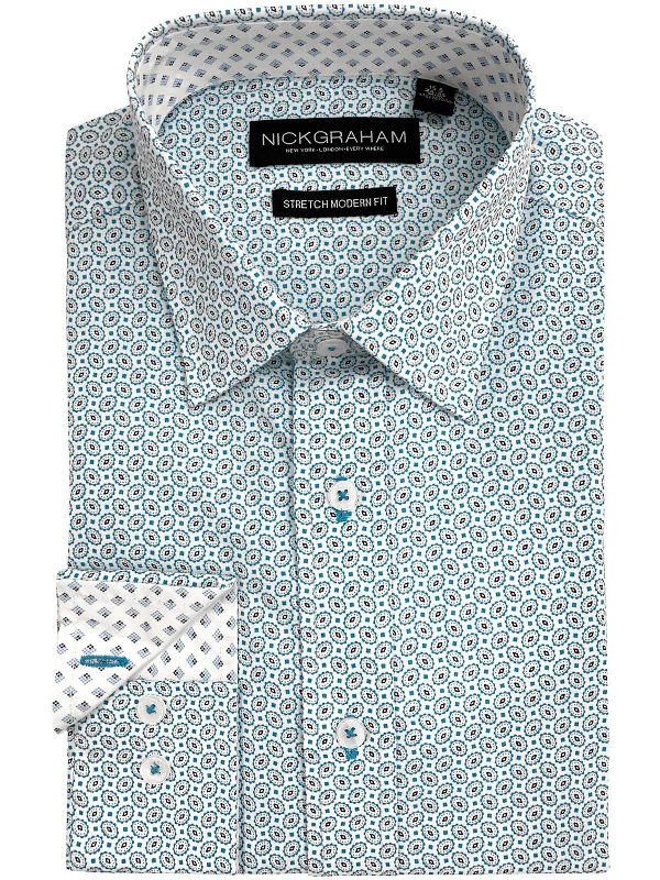 Men's Pattern-Play Shirts for a Fun TwistMens Printed Modern Fit Dress Shirt