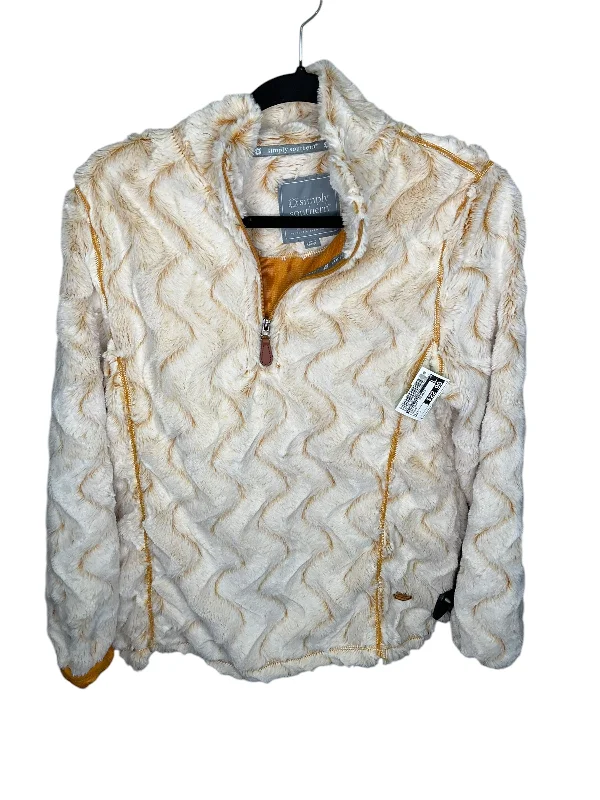Men's Hoodies with Sublimated GraphicsSweatshirt Crewneck By Simply Southern In Yellow, Size: L