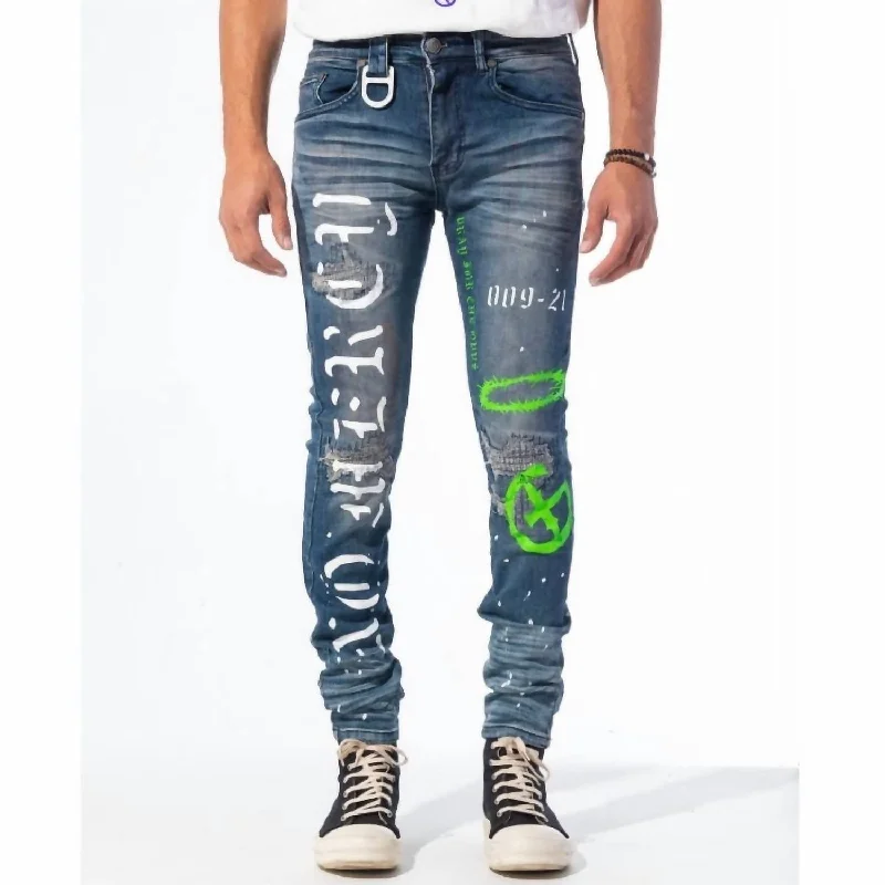 Fashion-Forward Men's JeansMen's Accomplice Denim Jeans In Green