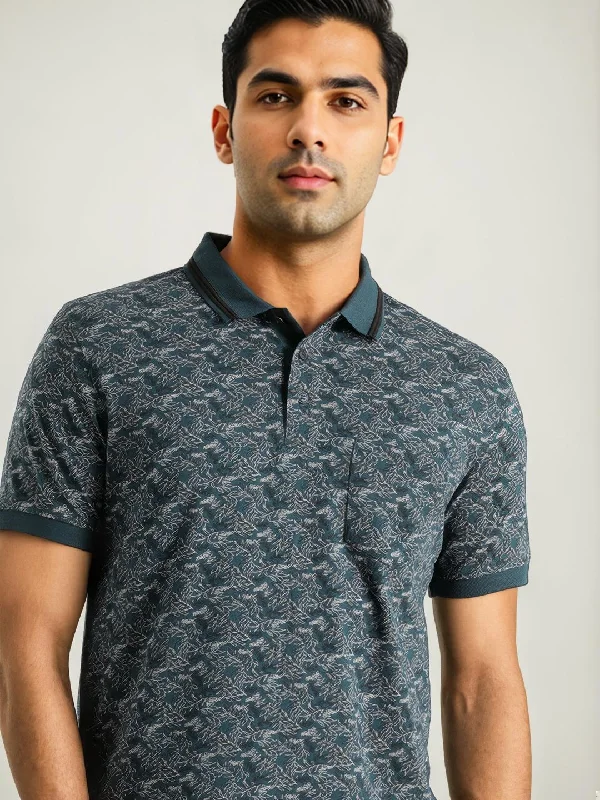 Men's Shirts for Beach OutingsMen Printed Polo T-Shirt
