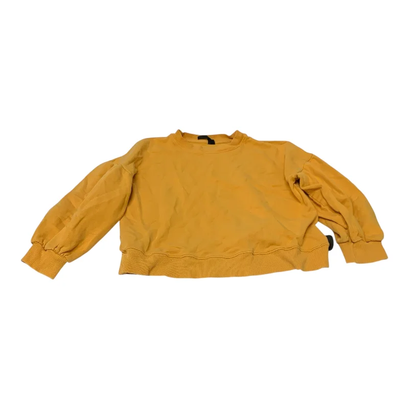 Affordable Men's HoodiesSweatshirt Crewneck By Topshop In Yellow, Size: Xs