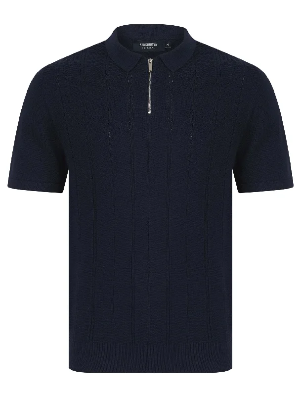 Men's Shirts with Appliquéd SleevesPolo | Harvers Polo | Navy