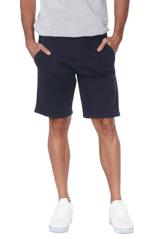 Men's Relaxed-Fit Casual ShortsMen's Stretch 4 Pocket Chino Shorts In Navy