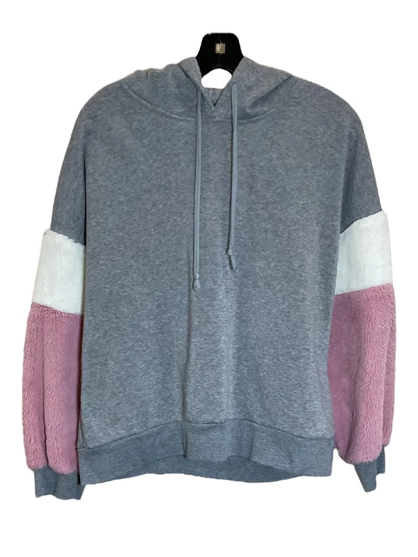 Men's Hoodies with Ribbed HemsSweatshirt Hoodie By Clothes Mentor In Grey, Size: Xl