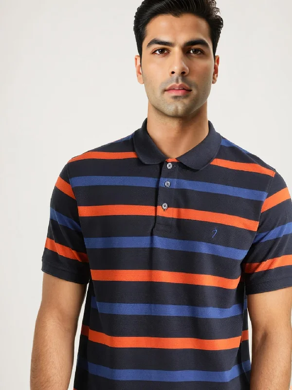Classic Men's Button-Up ShirtsMen Striped Polo T-Shirt