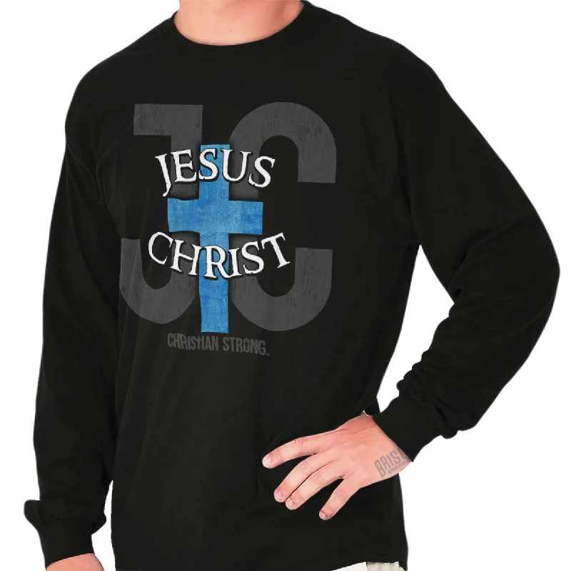 Men's Shirts for BoatingJesus Christ JC Long Sleeve T-Shirt