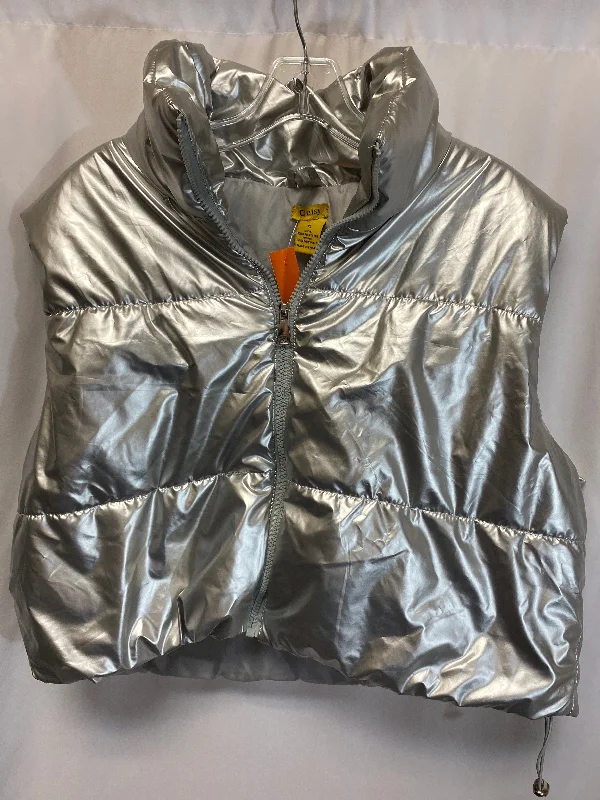 Versatile Men's Pea CoatsVest Puffer & Quilted By Clothes Mentor In Silver, Size: Xl Versatile Men's Pea CoatsVest Puffer & Quilted By Clothes Mentor In Silver, Size: Xl