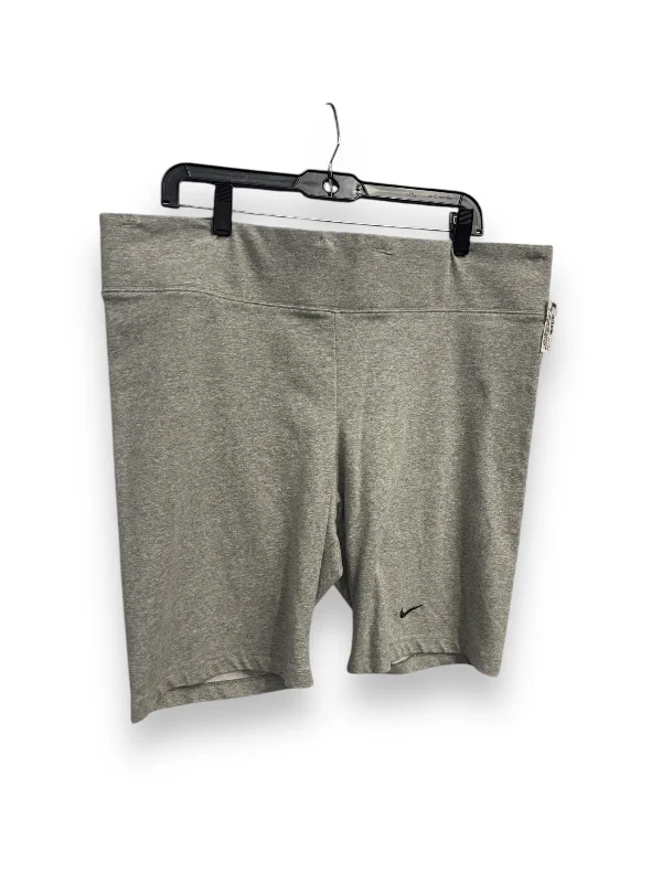 Men's Fashionable Cuffed ShortsAthletic Shorts By Nike Apparel In Grey, Size: 2x