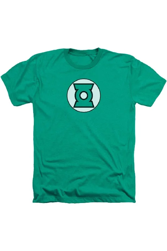 Men's Shirts with TiesJustice League of America Green Lantern Logo Adult Heather Tee / T-Shirt Men's Shirts with TiesJustice League of America Green Lantern Logo Adult Heather Tee / T-Shirt