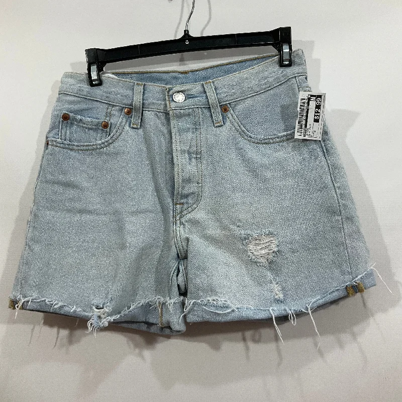 Dressy Yet Casual Men's Chino ShortsSHORTS by LEVIS In BLUE DENIM, Size: 2