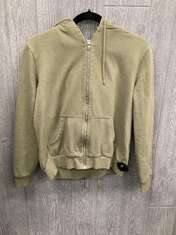 Men's Hoodies with Button-Down PocketsSweatshirt Hoodie By H&m In Green, Size: M