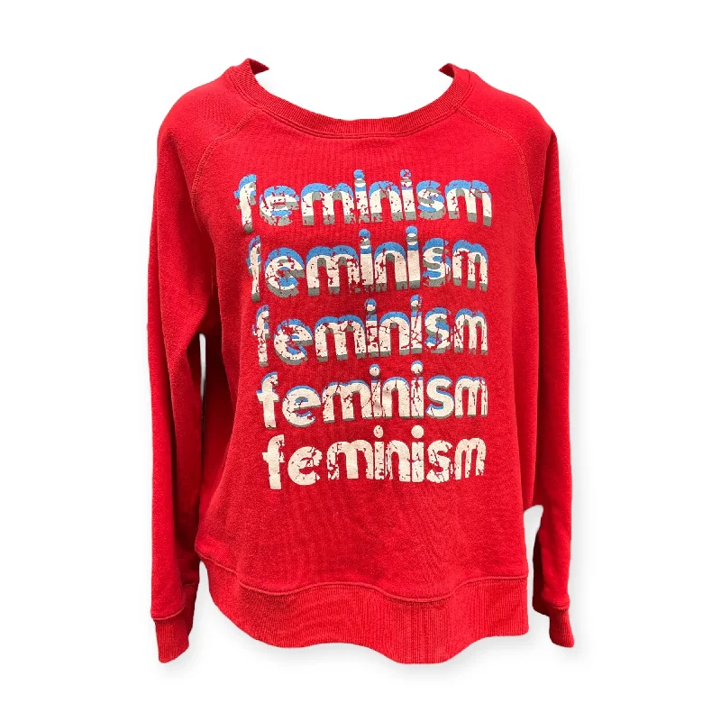 Men's Hoodies with Modern CutsSweatshirt Crewneck By Rebecca Minkoff In Red, Size: Xl Men's Hoodies with Modern CutsSweatshirt Crewneck By Rebecca Minkoff In Red, Size: Xl