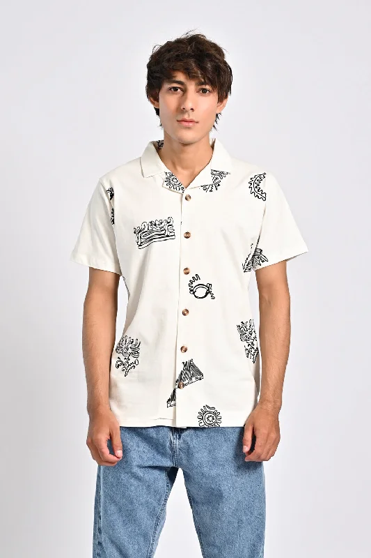 Breathable Men's Mesh TopsRESORT COLLAR BUTTON DOWN BOX FIT POLO
