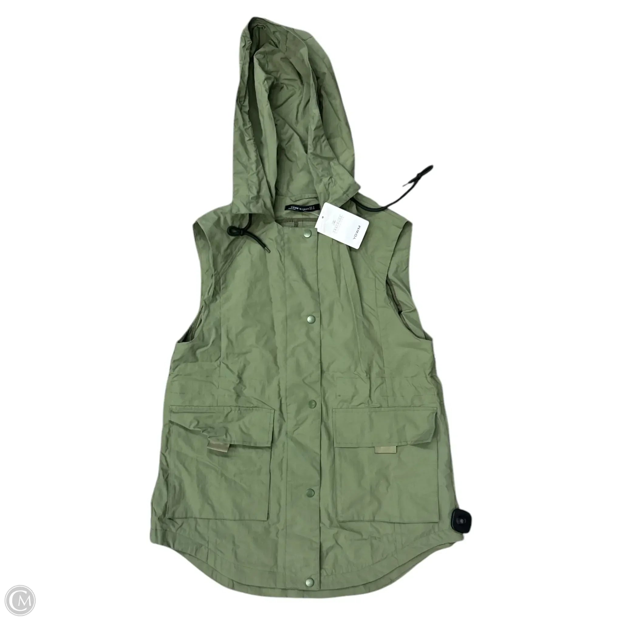 Essential Men's Puffer JacketsVest Other By Clothes Mentor In Green, Size: S