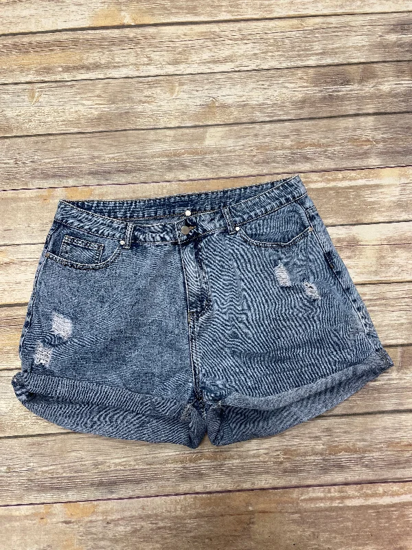 Men's Versatile Outdoor Adventure ShortsShorts By Shein In Blue Denim, Size: 2x