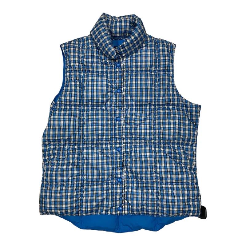 Men's Coats for Big and TallVest Puffer & Quilted By Lands End In Plaid Pattern, Size:M Men's Coats for Big and TallVest Puffer & Quilted By Lands End In Plaid Pattern, Size:M