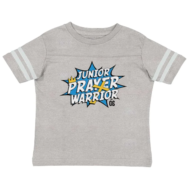 Men's Shirts with Short PlacketsPrayer Warrior Toddler Football Jersey T-shirt