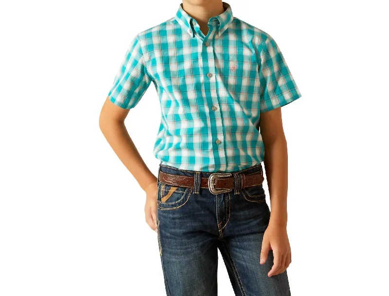 Men's Camouflage Shirts for an Outdoor AppealKid's Pro Jace Shirt In Turquoise