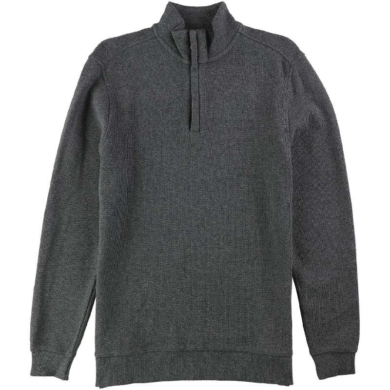 Men's Sweaters in Metallic ColorsTasso Elba Mens Quarter-Zip Pullover Sweater