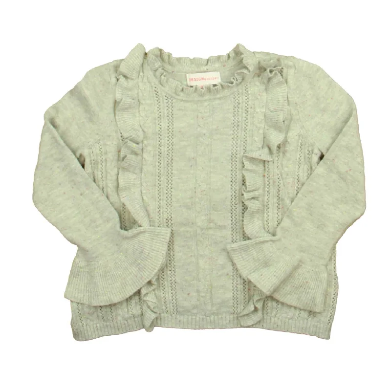 Chic Men's Cashmere SweatersDesign History Girls Gray | Pink Flecks Sweater