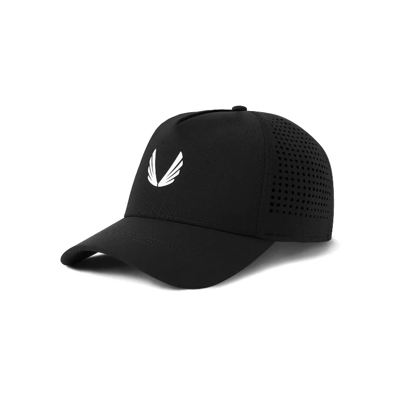 Vibrant Baseball Hats0817. Tetra-Lite® A-Frame Hat - Black/White "Wings"