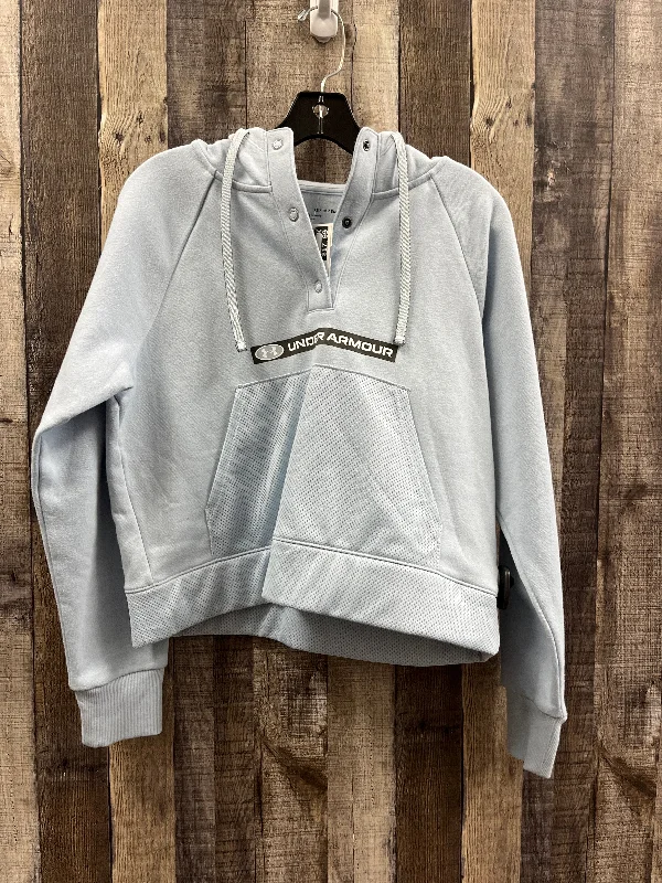 Men's Hoodies with Reinforced CuffsSweatshirt Hoodie By Under Armour In Blue, Size: Xs Men's Hoodies with Reinforced CuffsSweatshirt Hoodie By Under Armour In Blue, Size: Xs