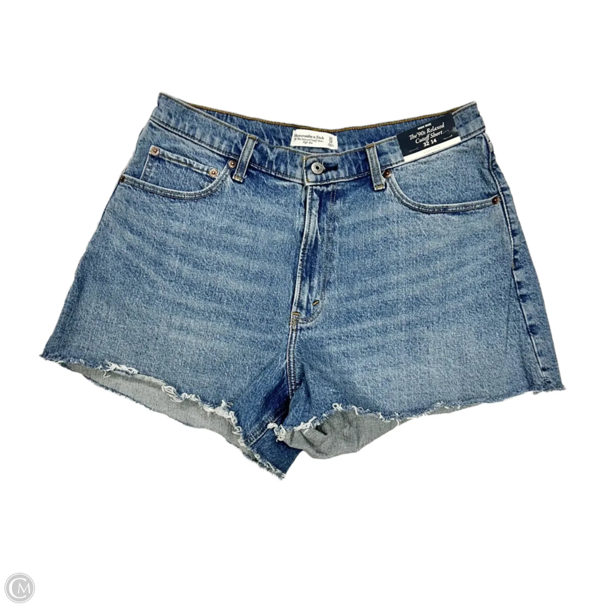 Office-Appropriate Men's Dress and Chino ShortsShorts By Abercrombie And Fitch In Blue Denim, Size: 14 Office-Appropriate Men's Dress and Chino ShortsShorts By Abercrombie And Fitch In Blue Denim, Size: 14