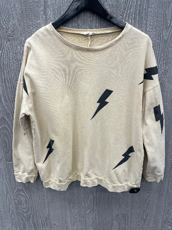 Men's Hoodies for SkiingSweatshirt Crewneck By Easel In Beige, Size: S