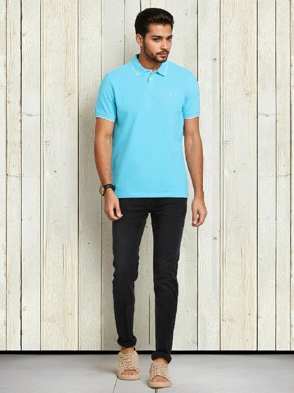 Men's Shirts with Abstract DesignsMen Solid Polo T-Shirt