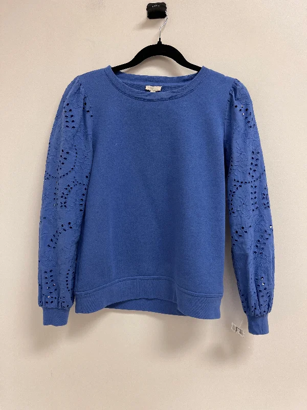 Men's Hoodies with Security PocketsSweatshirt Crewneck By Talbots In Blue, Size: Sp