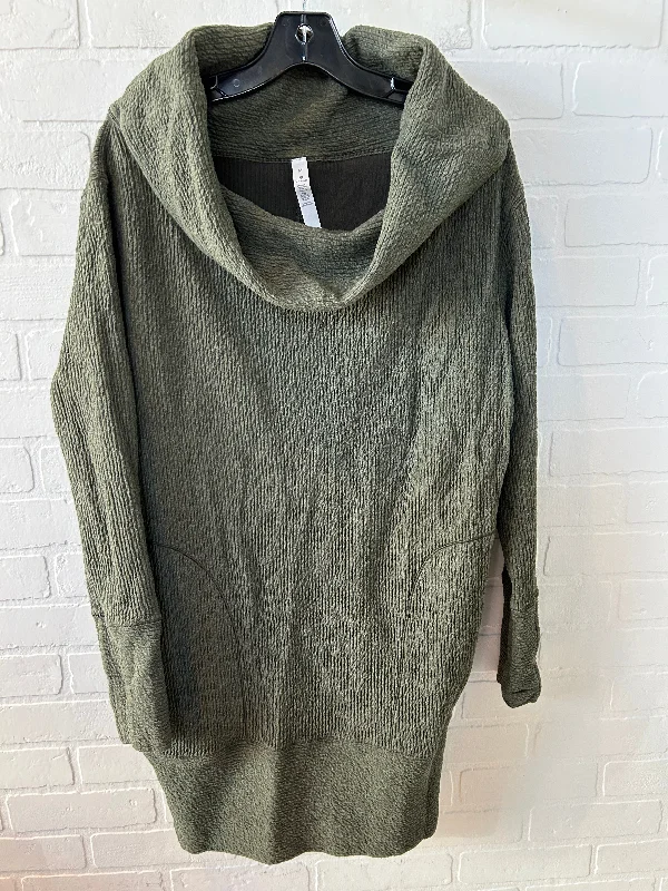 Men's Hoodies with Contrast Fabric PanelsAthletic Sweatshirt Collar By Lululemon In Green, Size: M