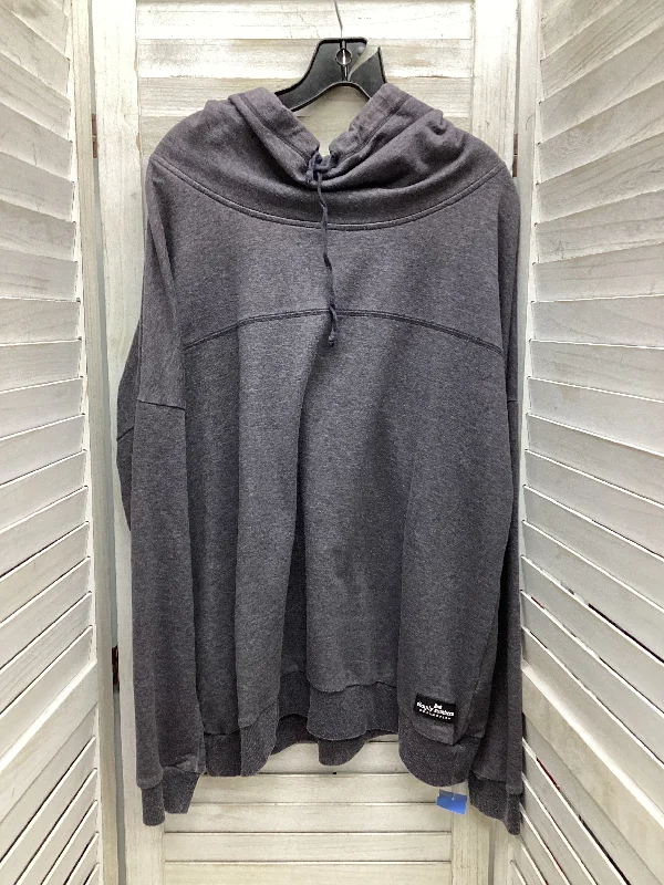 Men's Hoodies for BikingSweatshirt Collar By Simply Southern In Grey, Size: Xl