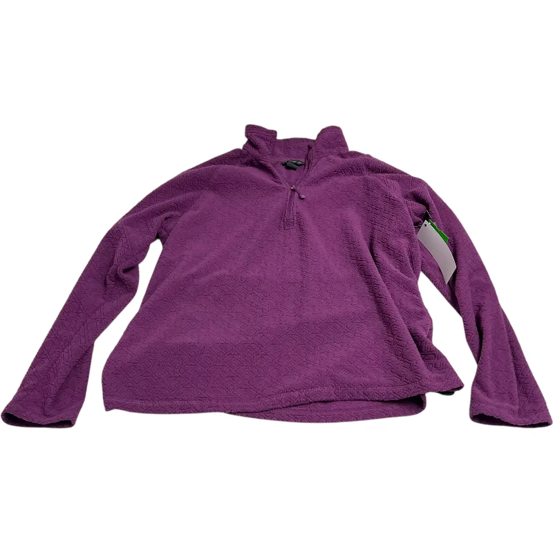 Men's Hoodies for Active LifestylesSweatshirt Collar By Eddie Bauer In Purple, Size: Mp Men's Hoodies for Active LifestylesSweatshirt Collar By Eddie Bauer In Purple, Size: Mp