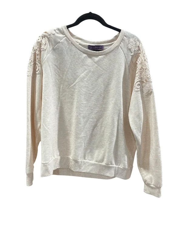 Versatile Men's All-Season HoodiesSweatshirt Crewneck By Gloria Vanderbilt In Cream, Size: Xl Versatile Men's All-Season HoodiesSweatshirt Crewneck By Gloria Vanderbilt In Cream, Size: Xl