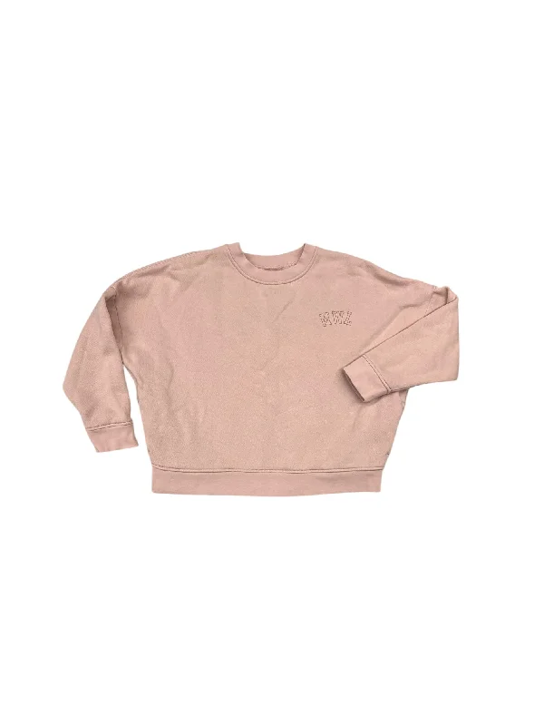 Men's Hoodies with Screen-Printed GraphicsSweatshirt Crewneck By Madewell In Pink, Size: M