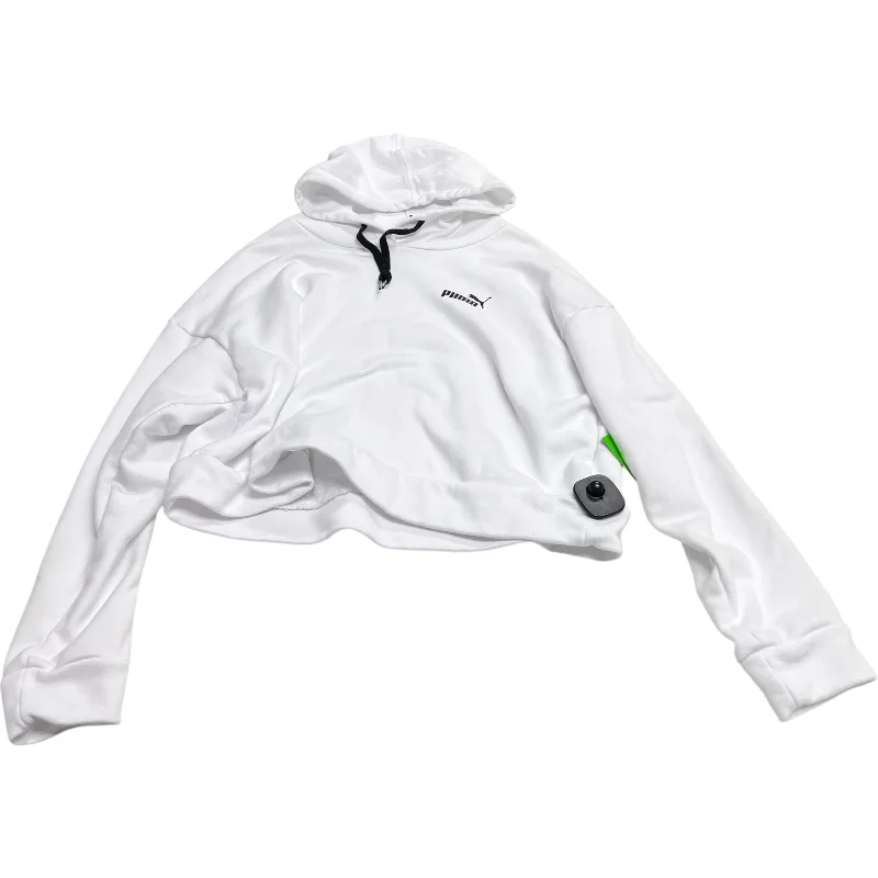 Men's Hoodies with LogoAthletic Sweatshirt Hoodie By Puma In White, Size: L