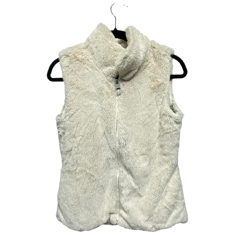Men's Coats with PocketsVest Faux Fur & Sherpa By LTB In Beige, Size: S