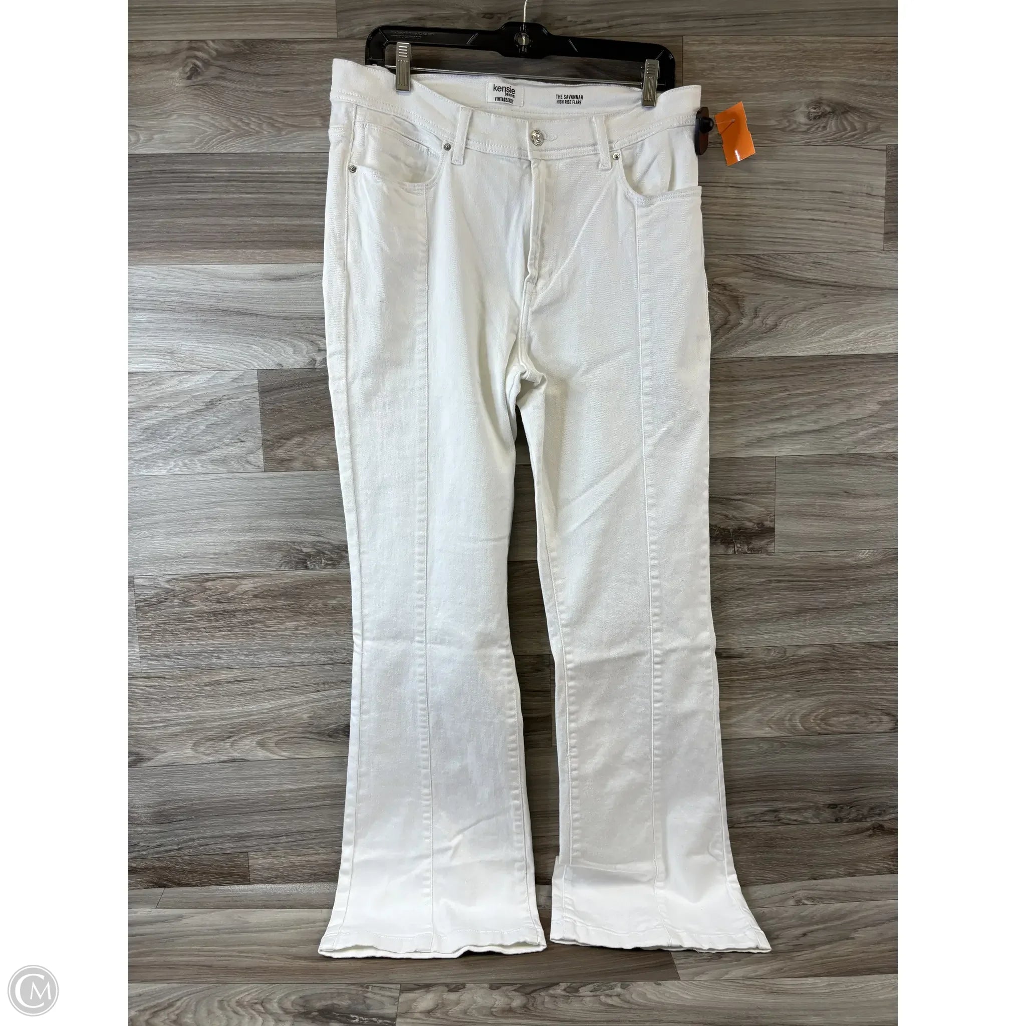 Elegant Straight-Leg Men's JeansJeans Flared By Kensie In White, Size: 12