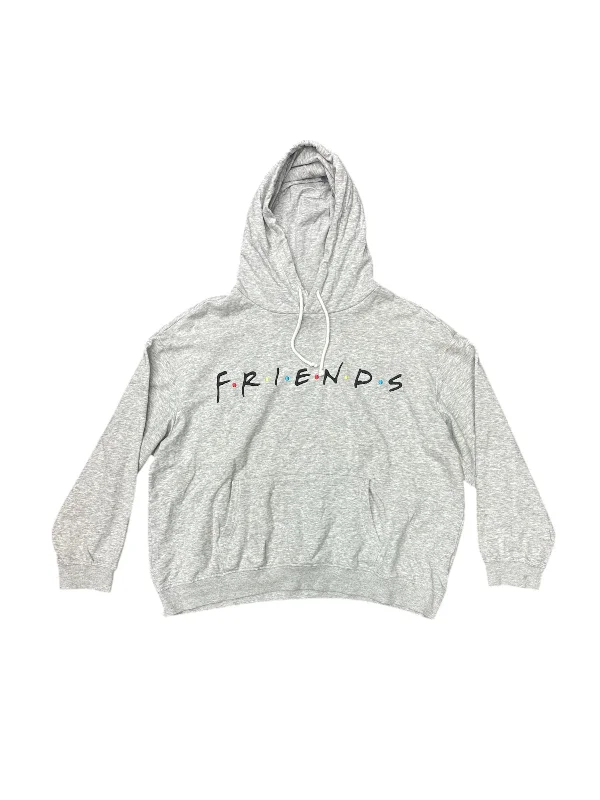 Men's Hoodies with Faux Fur TrimSweatshirt Hoodie By H&m In Grey, Size: M