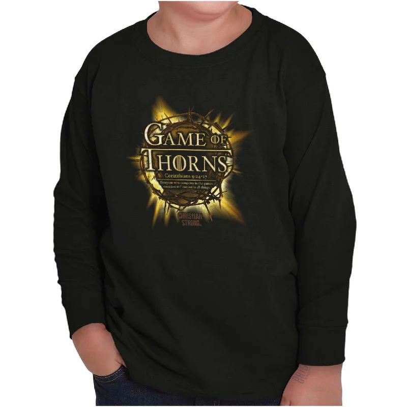 Men's Shirts with TiesGame of Thorns Youth Long Sleeve T-Shirt