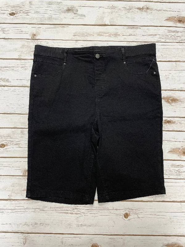 Oversized Men's Loungewear ShortsShorts By Terra & Sky In Black, Size: 1x