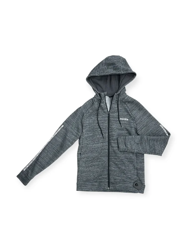 Men's Hoodies with Relaxed FitsSweatshirt Hoodie By Adidas In Grey, Size: S