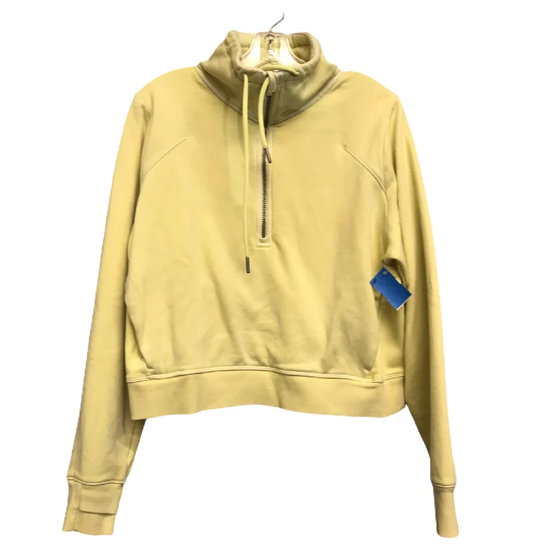 Men's Hoodies with Adjustable HoodsAthletic Sweatshirt Collar By All In Motion In Yellow, Size: M Men's Hoodies with Adjustable HoodsAthletic Sweatshirt Collar By All In Motion In Yellow, Size: M