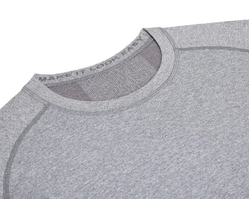 Men's Shirts with Mandarin CollarsThe Pickett Performance T-Shirt: Heathered Gray