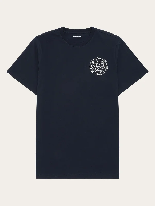 Men's Shirts with Floral PrintsRegular fit print t-shirt - GOTS/Vegan - Night Sky