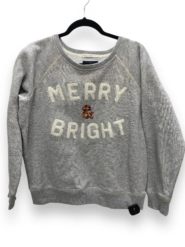 Men's Hoodies with Screen-Printed GraphicsSweatshirt Crewneck By American Eagle In Grey, Size: L Men's Hoodies with Screen-Printed GraphicsSweatshirt Crewneck By American Eagle In Grey, Size: L