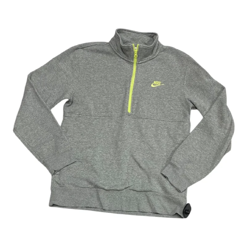 Essential Men's Sports HoodiesSweatshirt Collar By Nike In Grey, Size: S