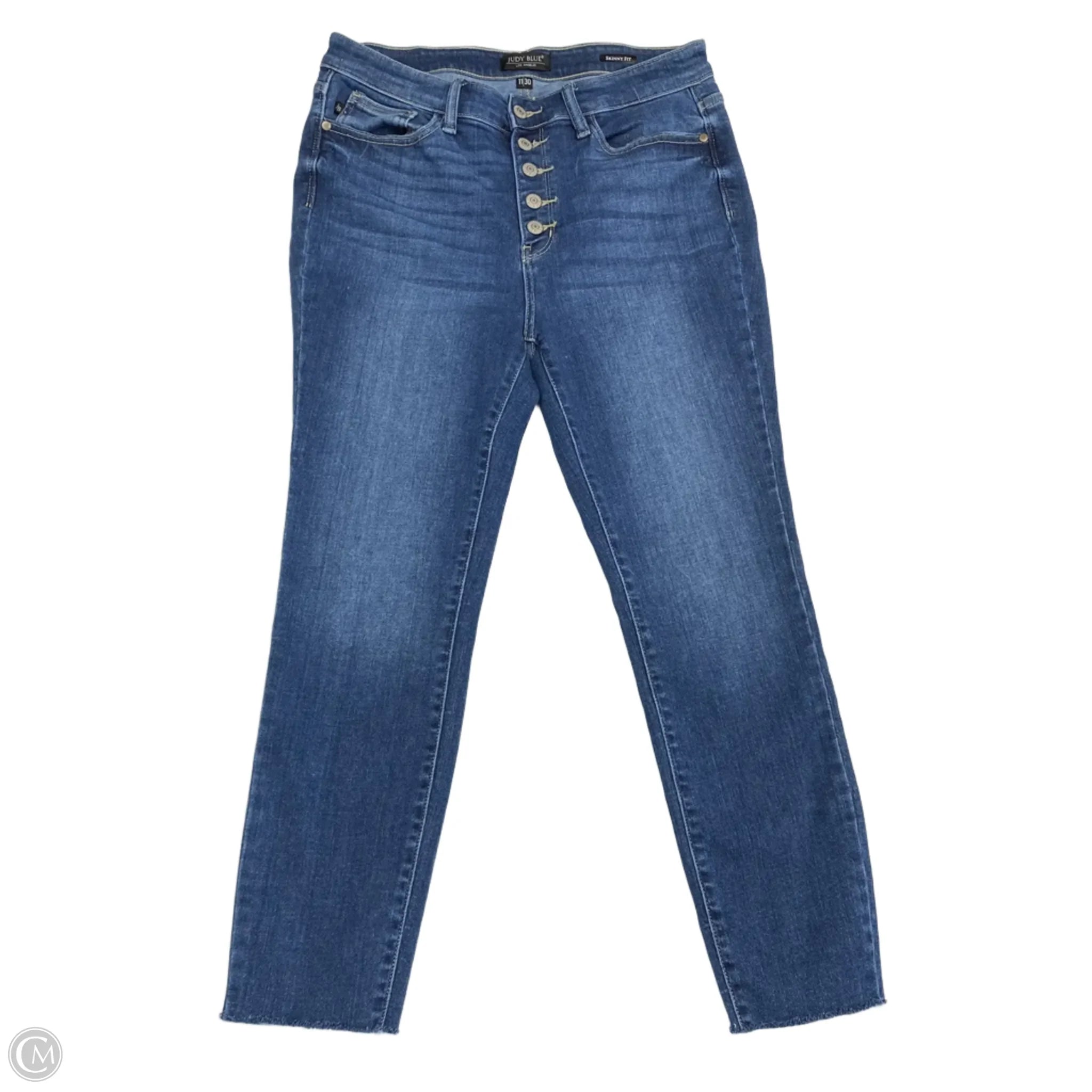 Dark Wash Men's JeansJeans Skinny By Judy Blue In Blue Denim, Size: 10